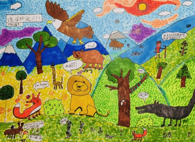 2020年六一儿童节"童心抗疫 巧手作画"系列作品展之五